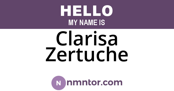 Clarisa Zertuche