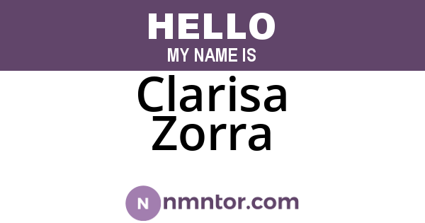 Clarisa Zorra
