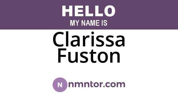 Clarissa Fuston
