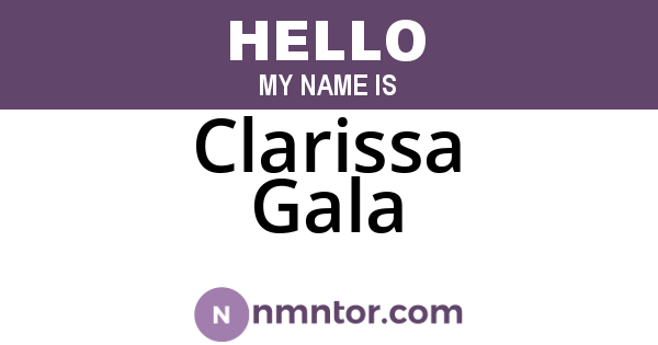 Clarissa Gala