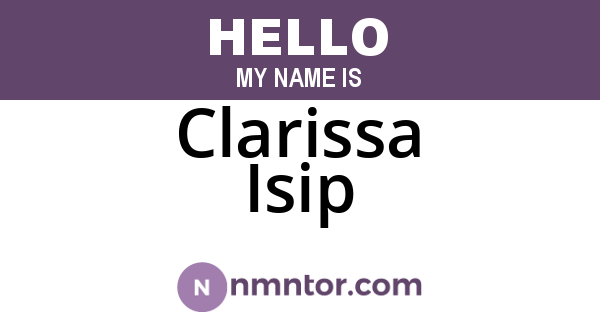 Clarissa Isip