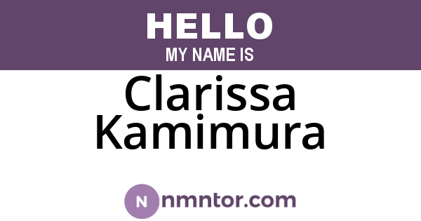 Clarissa Kamimura