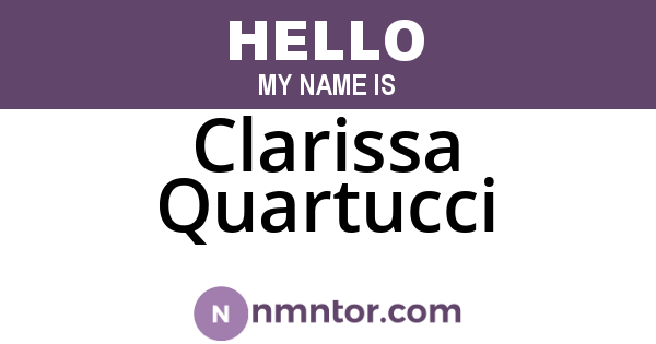 Clarissa Quartucci