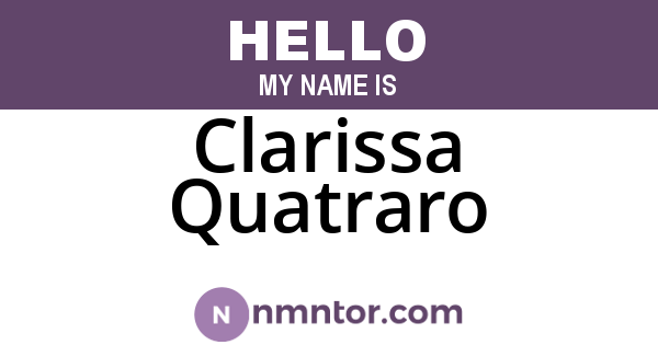 Clarissa Quatraro