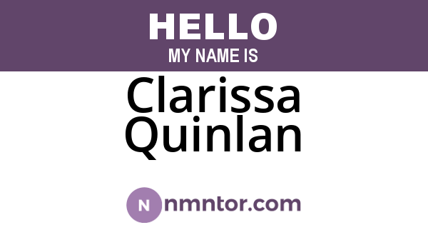 Clarissa Quinlan