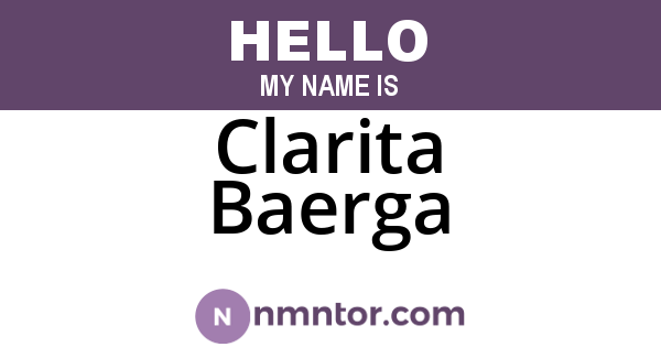 Clarita Baerga