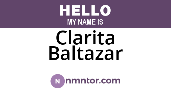 Clarita Baltazar