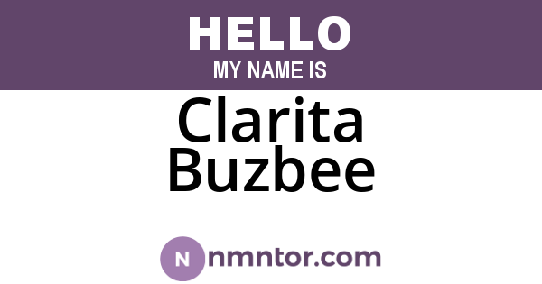 Clarita Buzbee