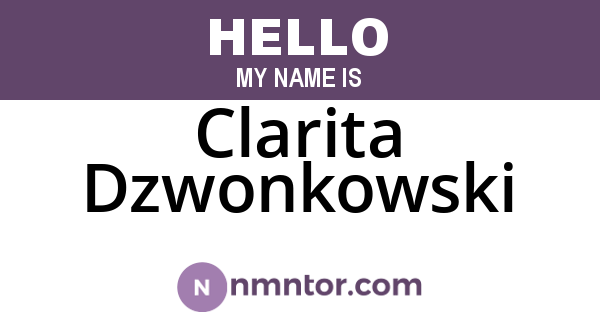 Clarita Dzwonkowski