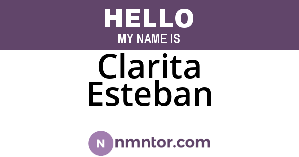Clarita Esteban