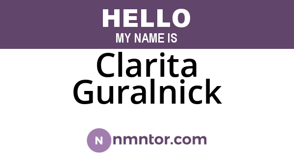 Clarita Guralnick