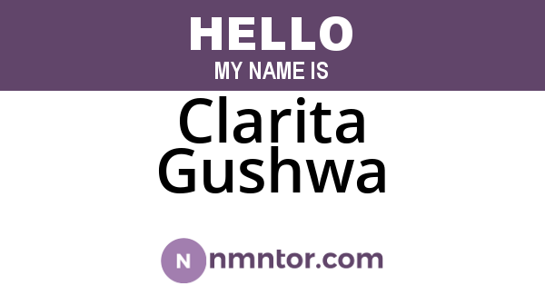 Clarita Gushwa