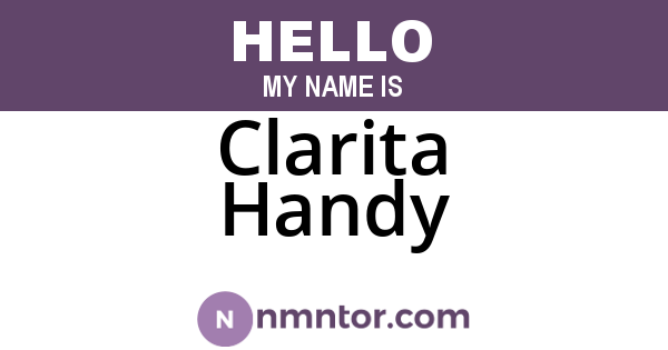 Clarita Handy