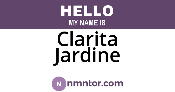 Clarita Jardine