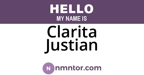 Clarita Justian