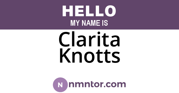 Clarita Knotts