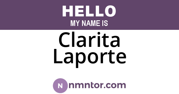 Clarita Laporte