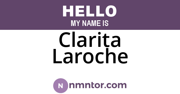 Clarita Laroche