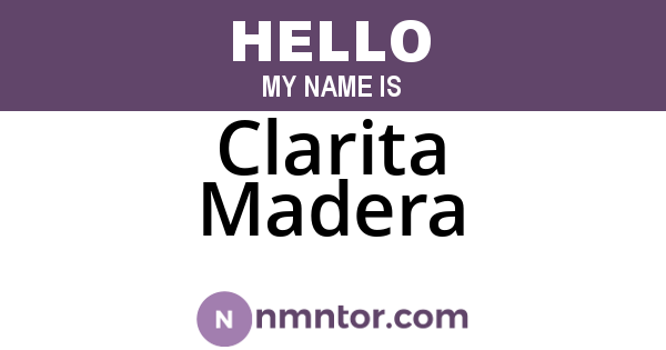 Clarita Madera