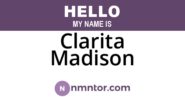 Clarita Madison