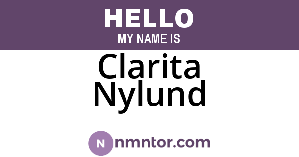 Clarita Nylund