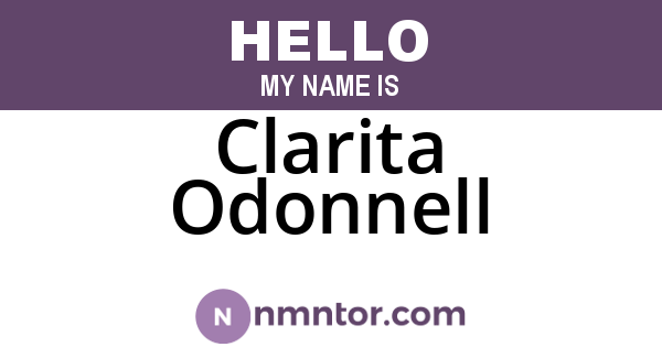 Clarita Odonnell