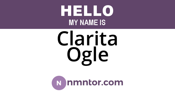 Clarita Ogle