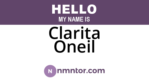 Clarita Oneil