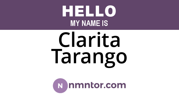 Clarita Tarango