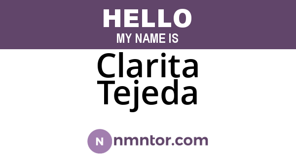Clarita Tejeda