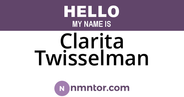 Clarita Twisselman