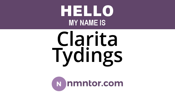 Clarita Tydings