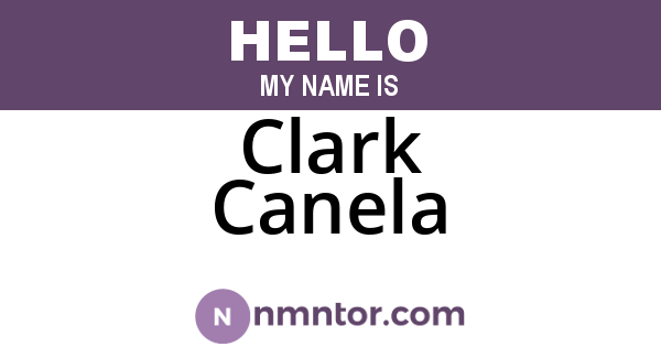 Clark Canela