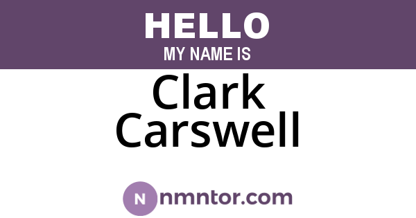Clark Carswell