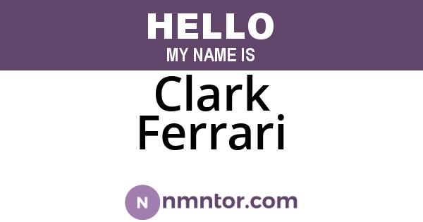 Clark Ferrari