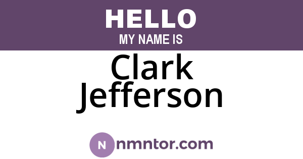 Clark Jefferson
