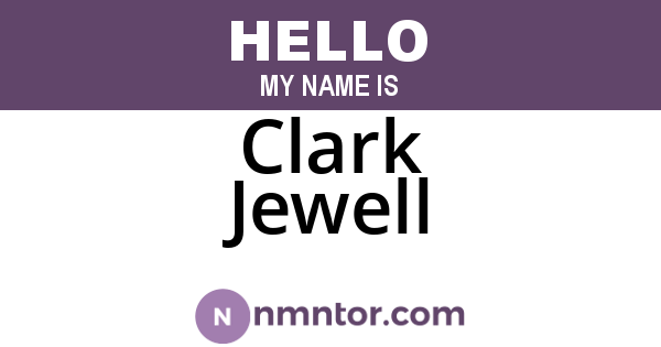 Clark Jewell
