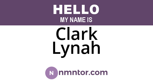Clark Lynah
