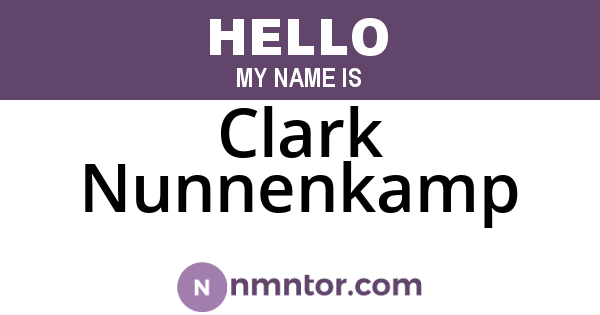 Clark Nunnenkamp