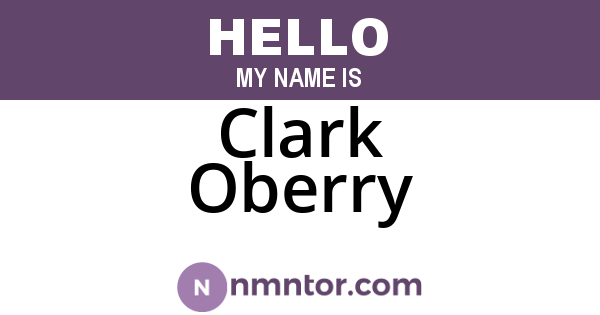 Clark Oberry