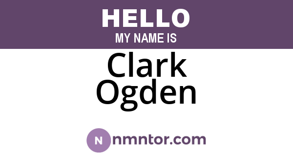 Clark Ogden