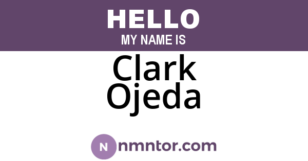 Clark Ojeda