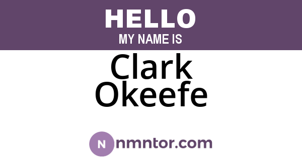Clark Okeefe