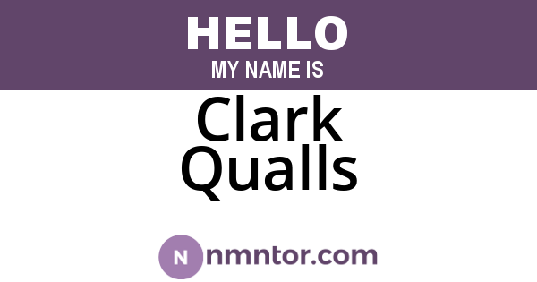 Clark Qualls