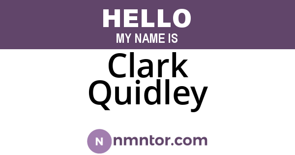 Clark Quidley