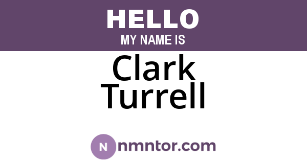 Clark Turrell