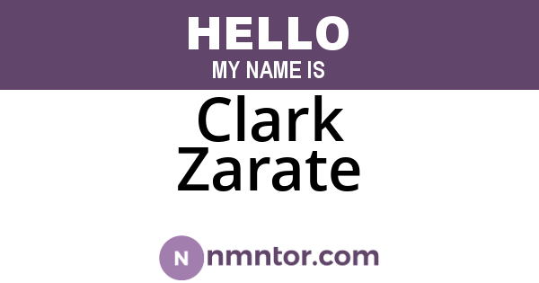 Clark Zarate