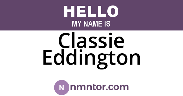Classie Eddington