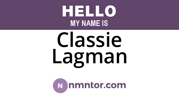 Classie Lagman