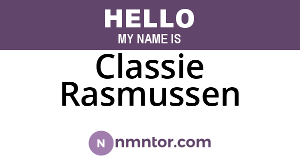 Classie Rasmussen